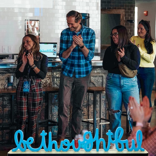 Cori Wilson wins "Be Thoughtful" award